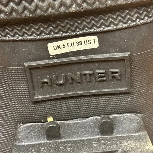 HUNTER Original Tall Nebula Waterproof Rain Boot Silver Women Size 7 Rubber - Picture 15 of 16